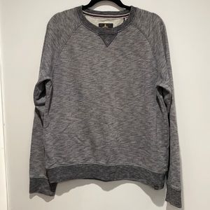 Social Republic Marled Gray Black Sweatshirt Large